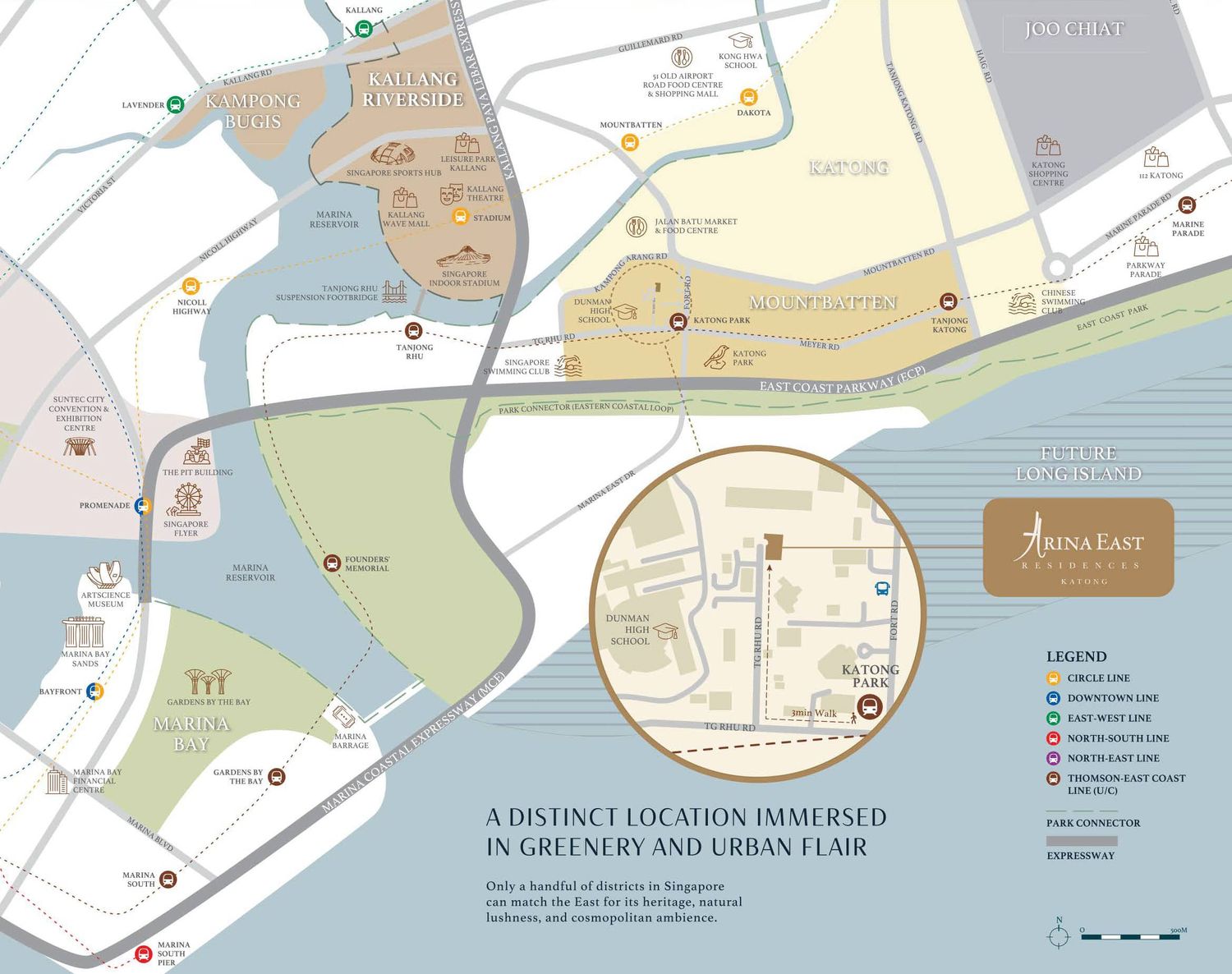 Arina East Residences Location