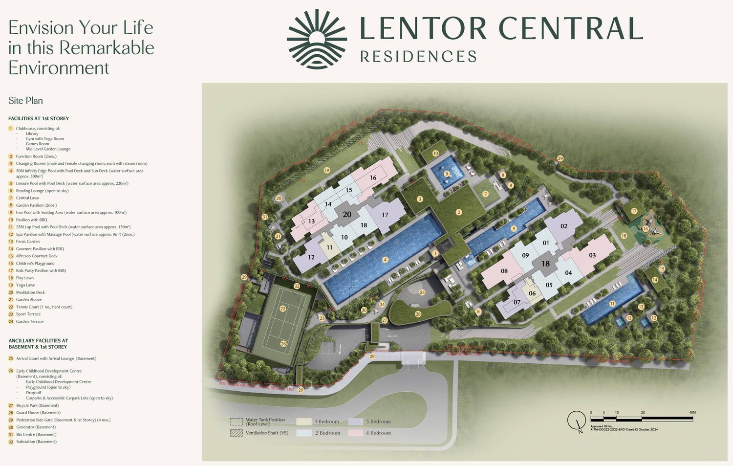 Lentor Central Residences Site Plan and Map