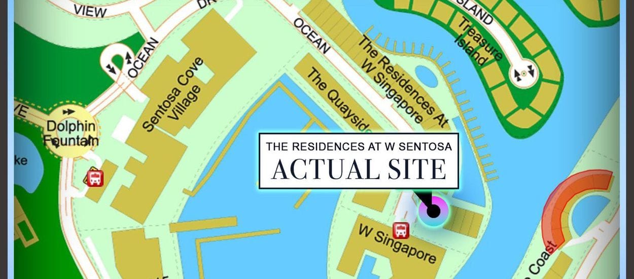 The Residences At W Singapore Sentosa Cove Site Plan and Map