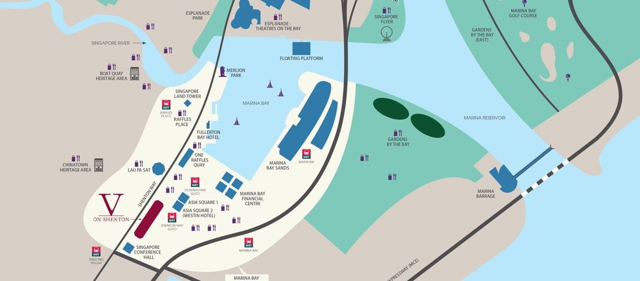 V On Shenton Site Plan and Map