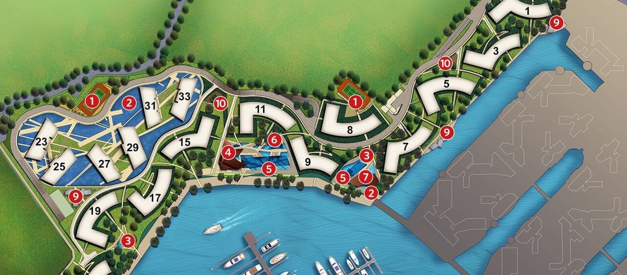 Reflections At Keppel Bay Site Plan and Map