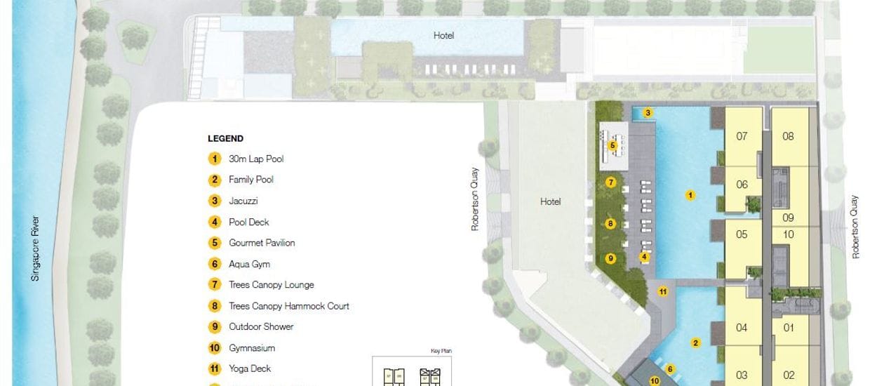 Up @ Robertson Quay Site Plan and Map