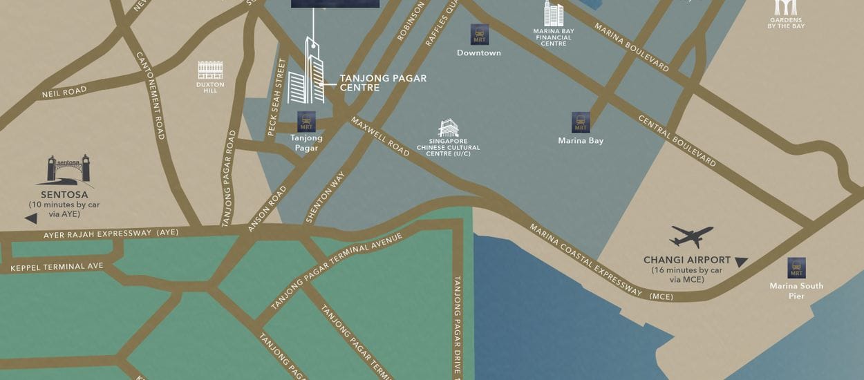 Wallich Residence Site Plan and Map