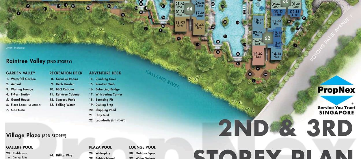 The Tre Ver Site Plan and Map
