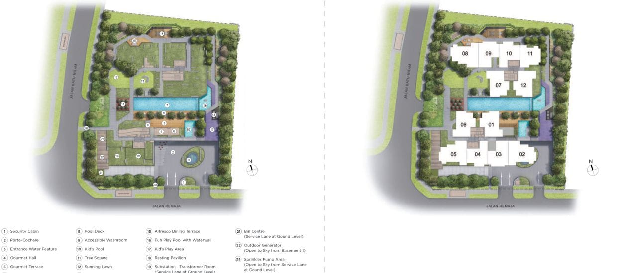 Mont Botanik Residence Site Plan and Map