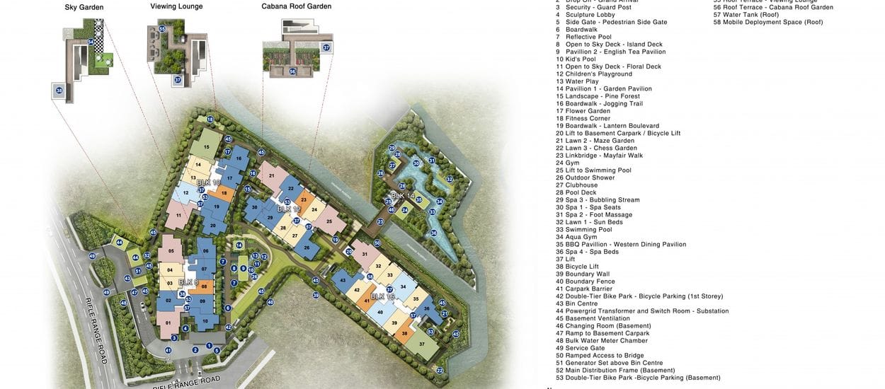 Mayfair Gardens Site Plan and Map