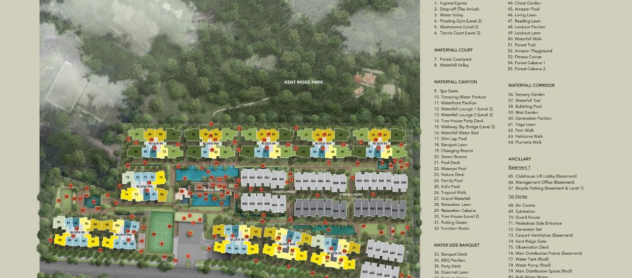Kent Ridge Hill Residences Site Plan and Map