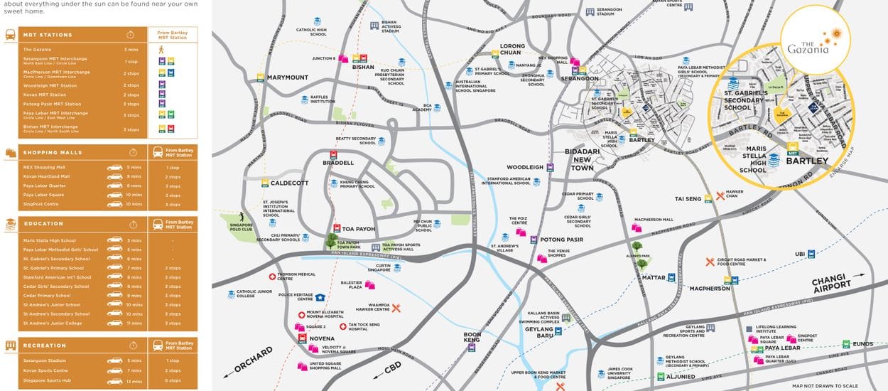 The Gazania Site Plan and Map