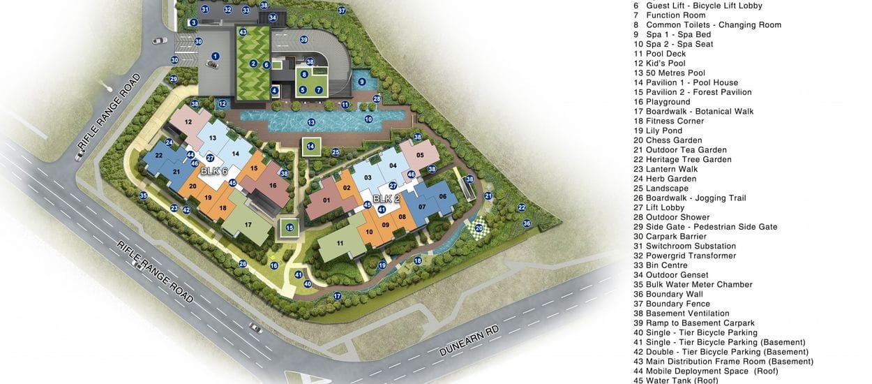 Mayfair Modern Site Plan and Map