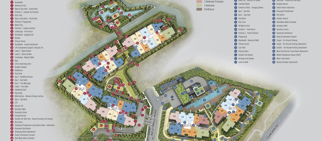 Mayfair Modern Site Plan and Map