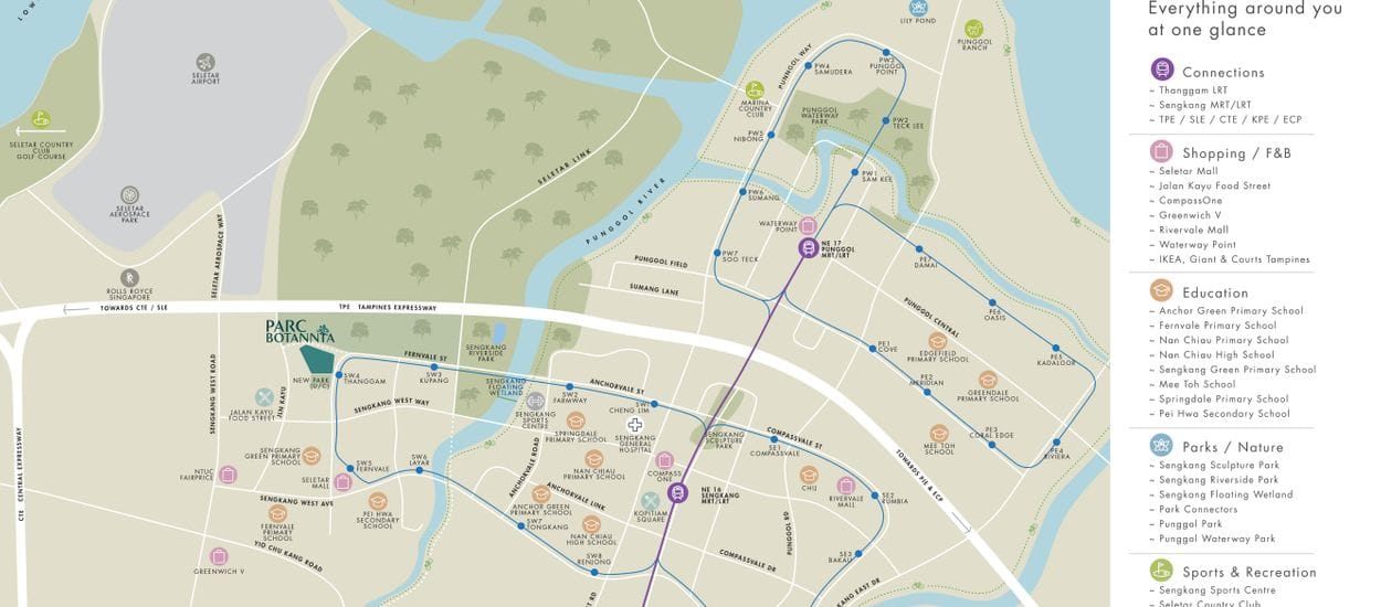 Parc Botannia Site Plan and Map