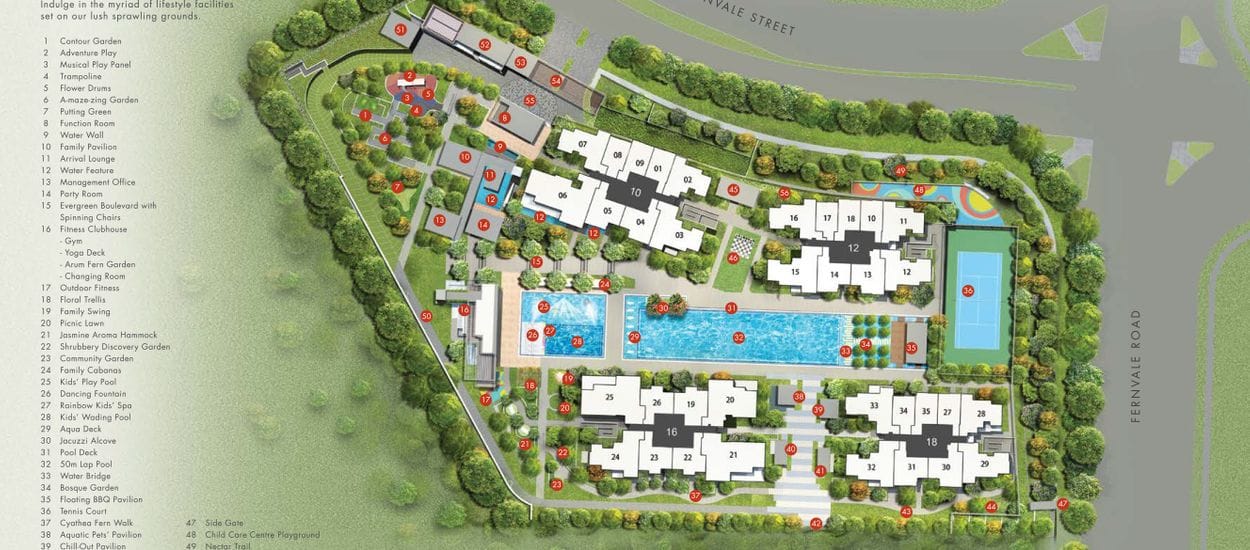 Parc Botannia Site Plan and Map