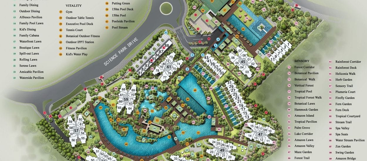 Normanton Park Site Plan and Map