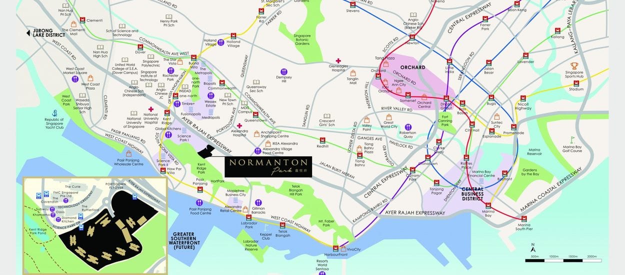 Normanton Park Site Plan and Map