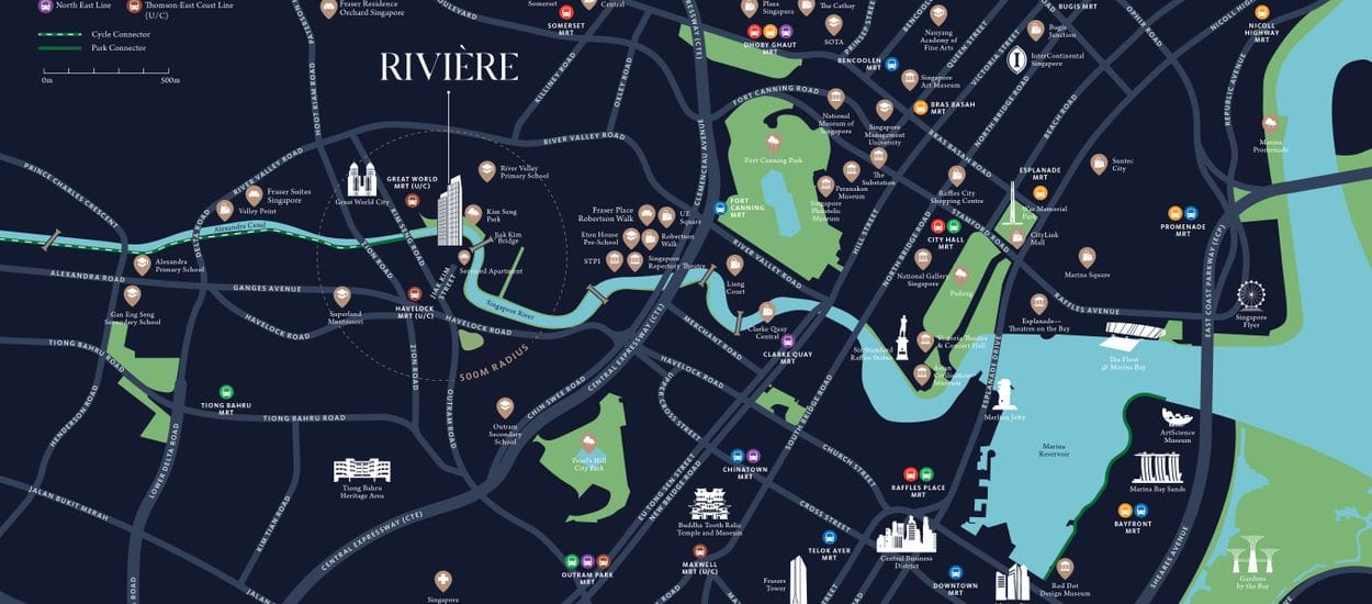 Riviere Site Plan and Map
