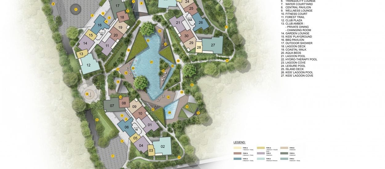 Amber Park Site Plan and Map