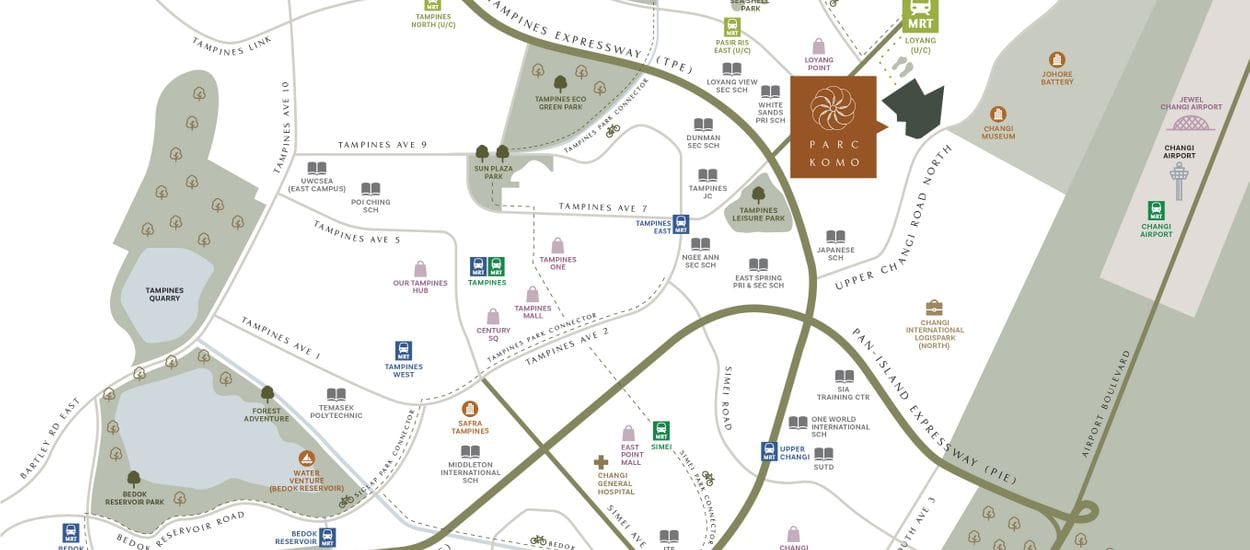 Parc Komo Site Plan and Map