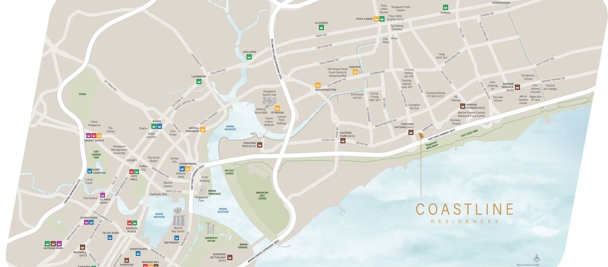 Coastline Residences Site Plan and Map