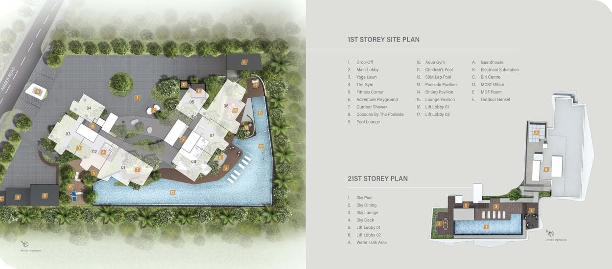 Coastline Residences Site Plan and Map