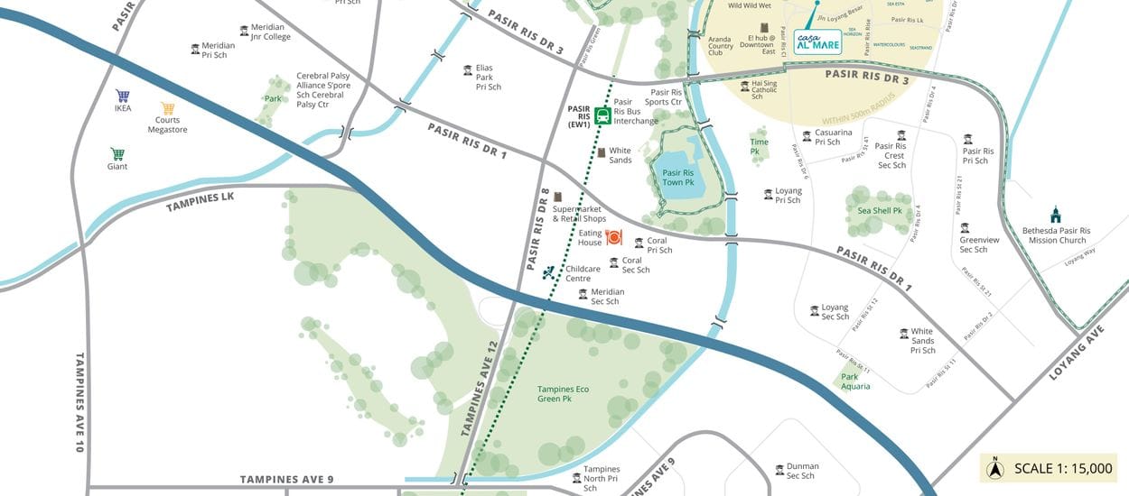 Casa Al Mare Site Plan and Map