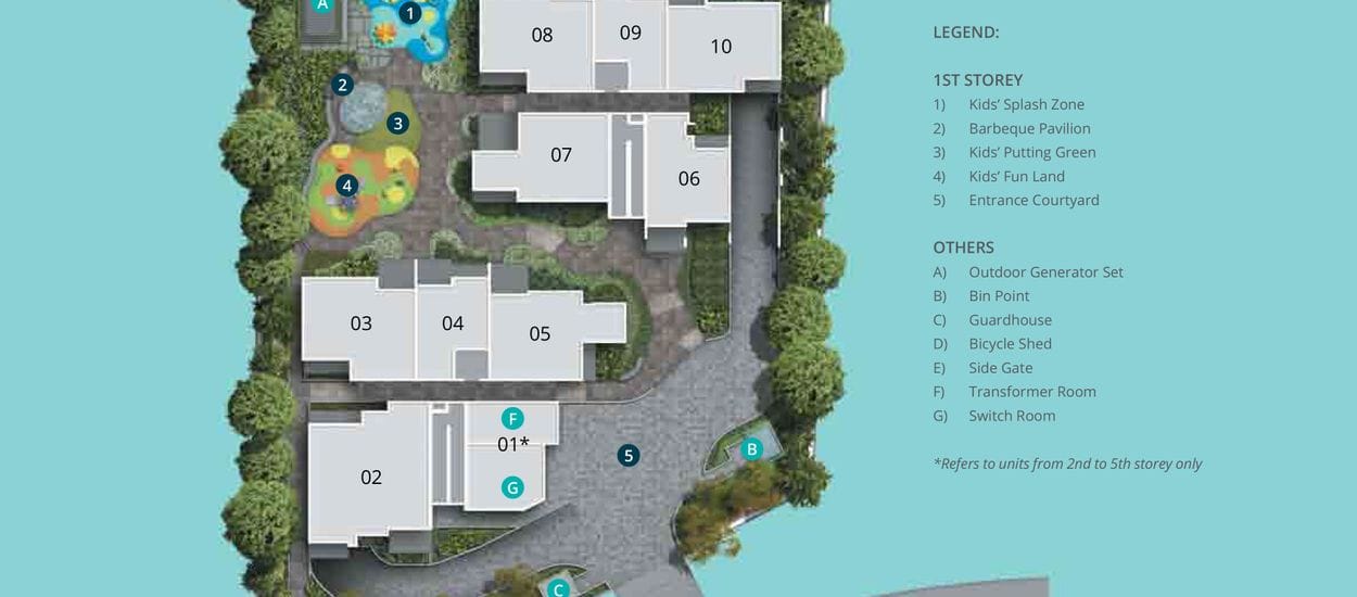 Casa Al Mare Site Plan and Map