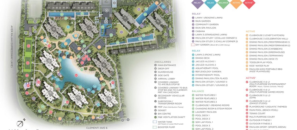 Parc Clematis Site Plan and Map
