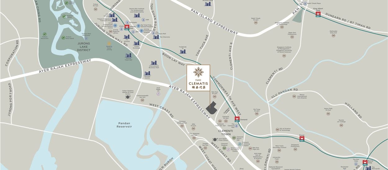 Parc Clematis Site Plan and Map