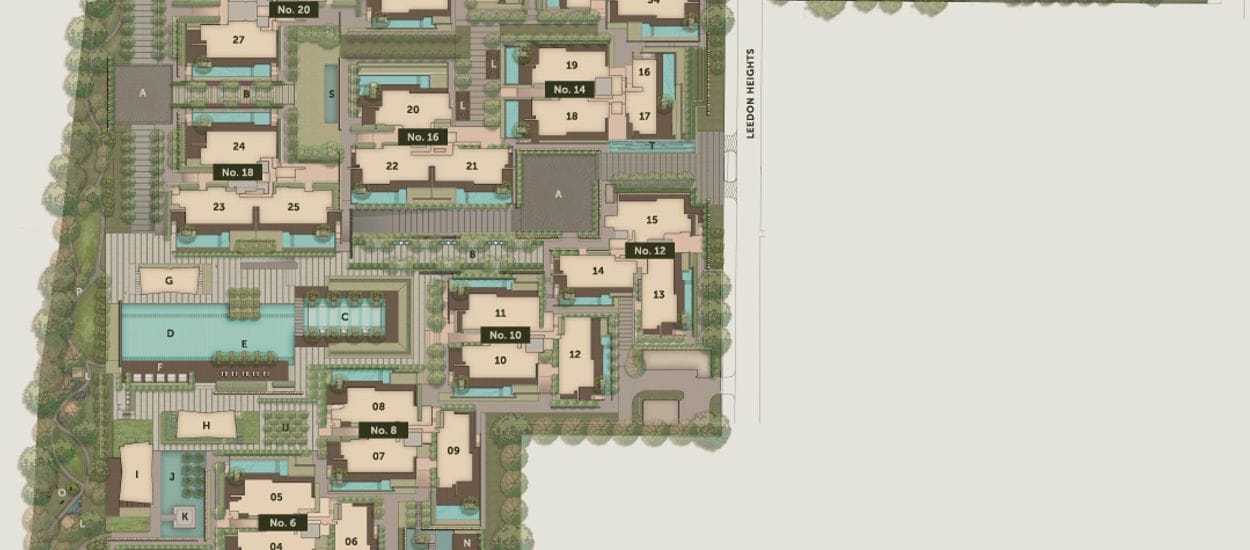 Leedon Residence Site Plan and Map