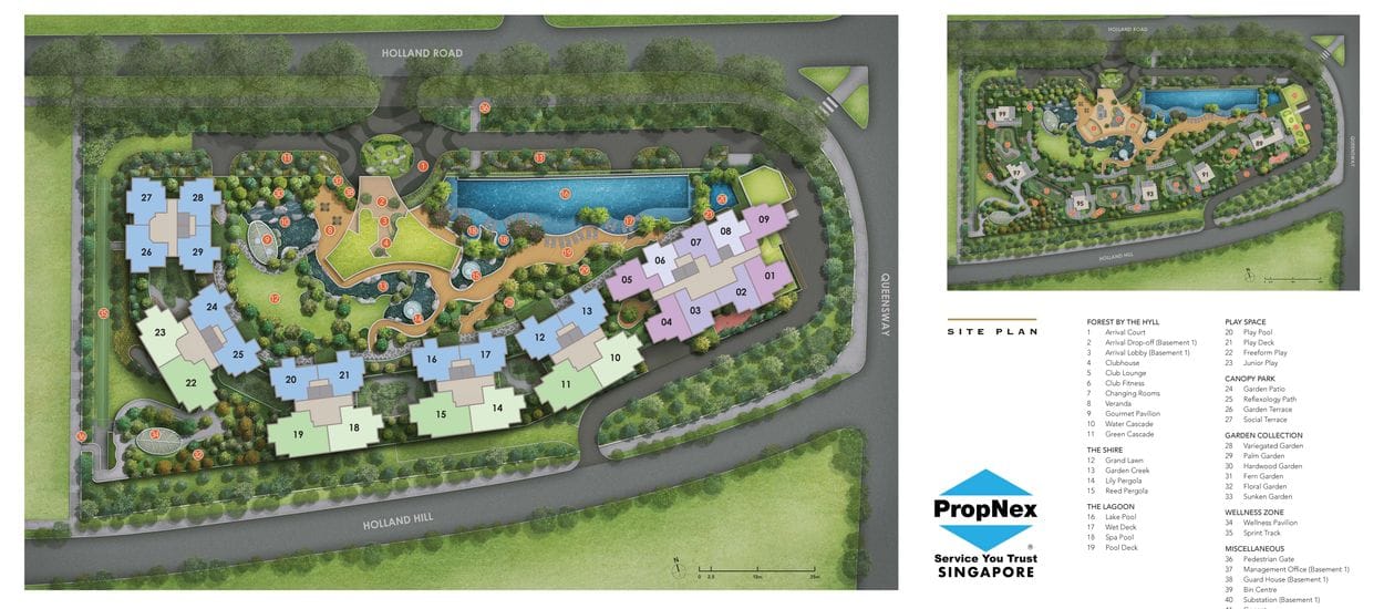 Hyll On Holland Site Plan and Map