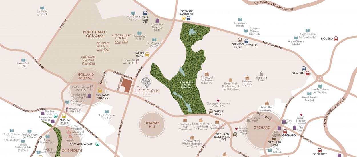Leedon Green Site Plan and Map
