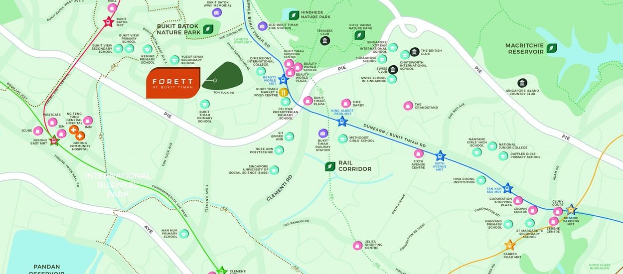 Forett @ Bukit Timah Site Plan and Map