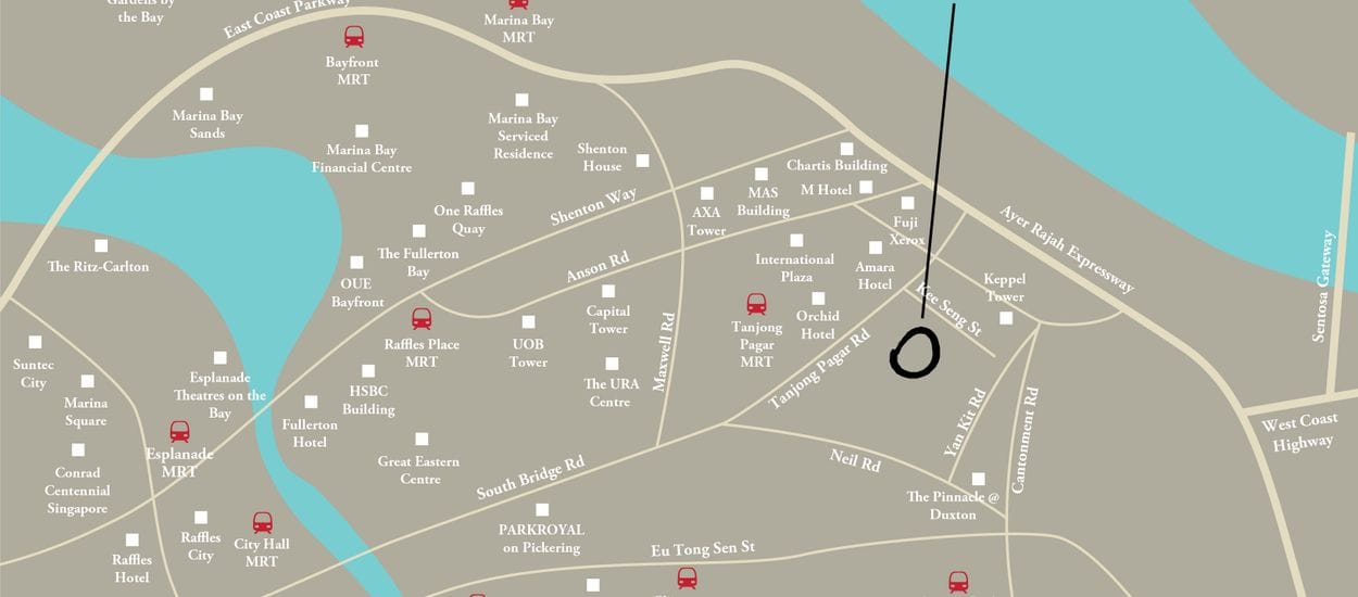Onze @ Tanjong Pagar Site Plan and Map