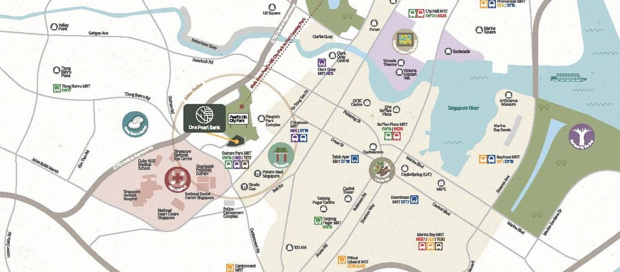 One Pearl Bank Site Plan and Map