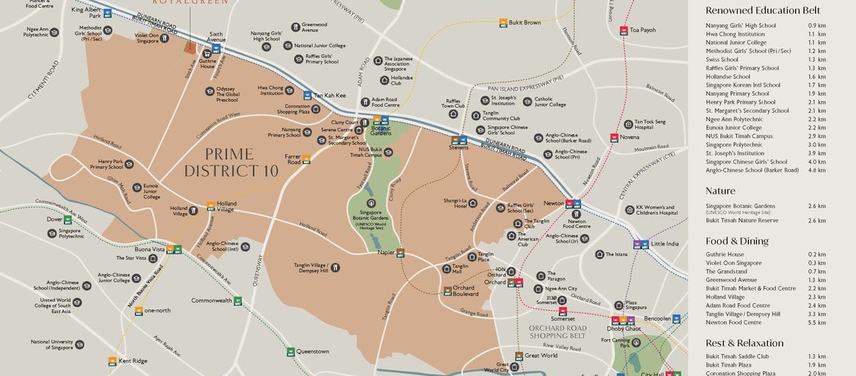 Royalgreen Site Plan and Map