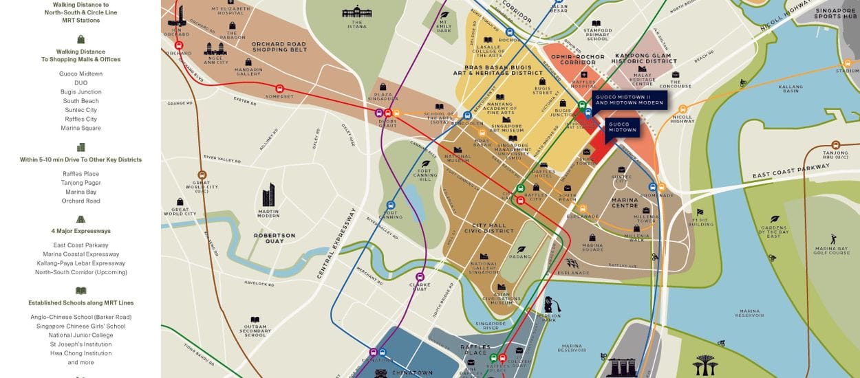 Midtown Modern Site Plan and Map