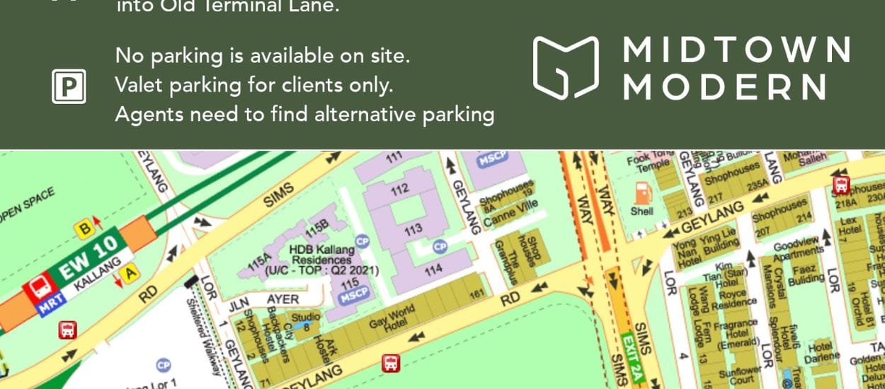 Midtown Modern Site Plan and Map