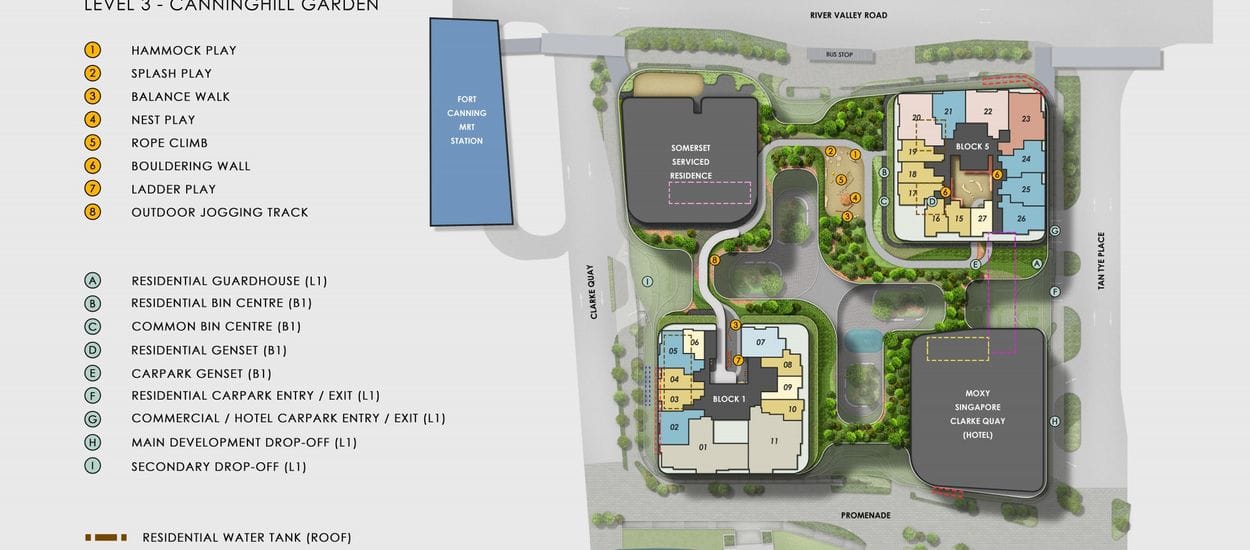 Canninghill Piers Site Plan and Map