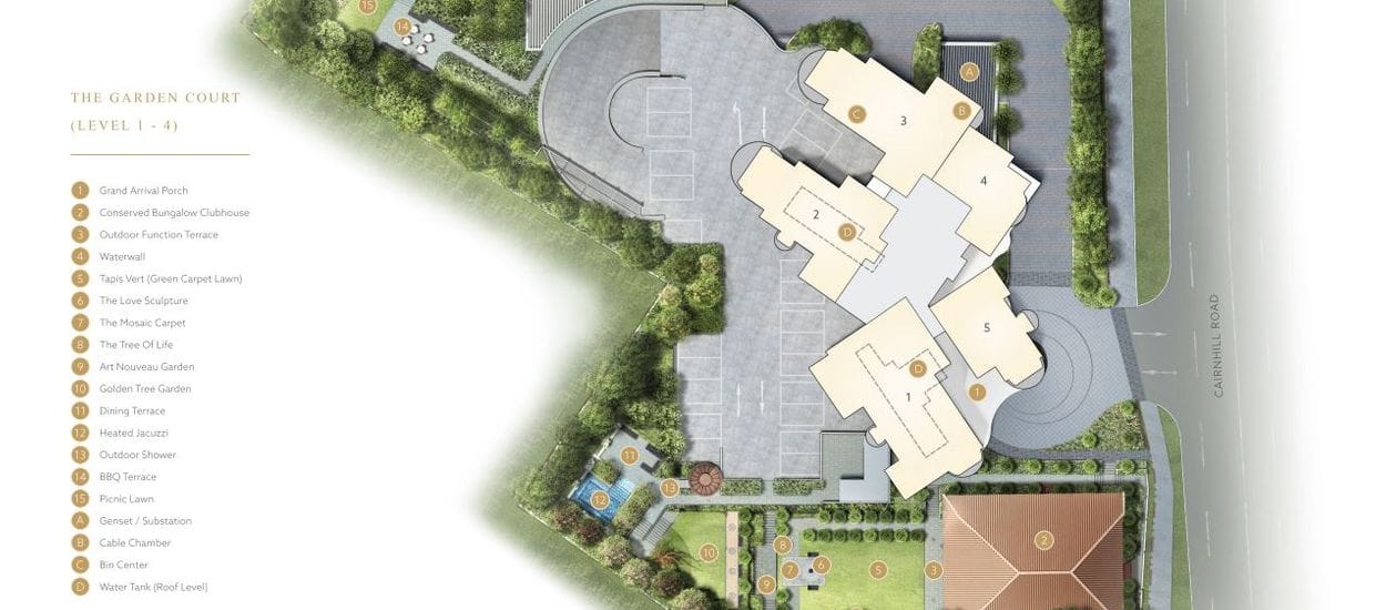 Klimt Cairnhill Site Plan and Map