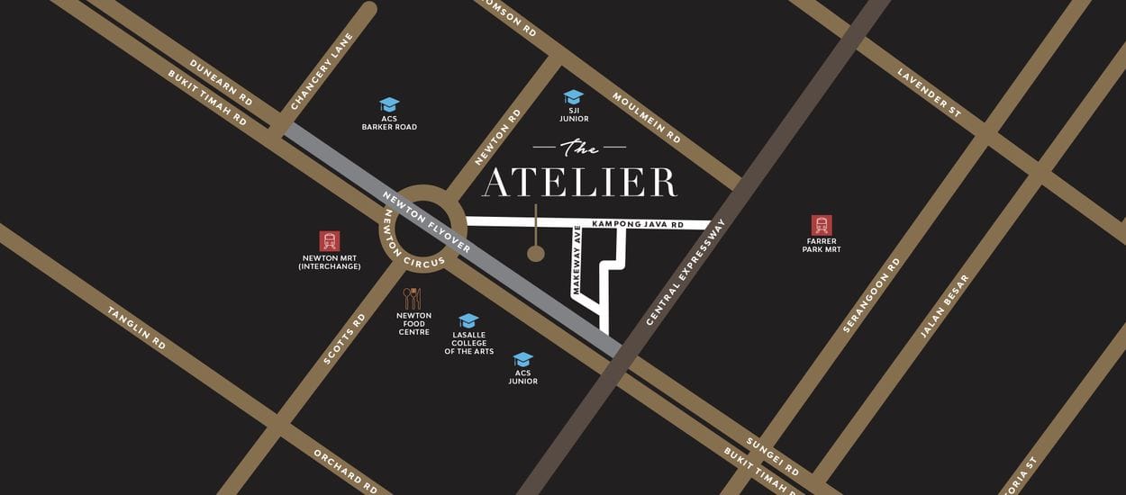 The Atelier Site Plan and Map