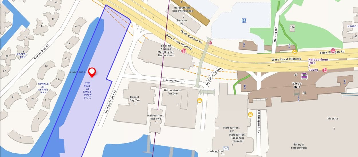 The Reef At King's Dock Site Plan and Map