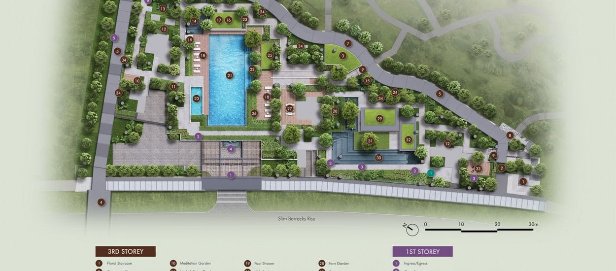 The Hill @ One North Site Plan and Map