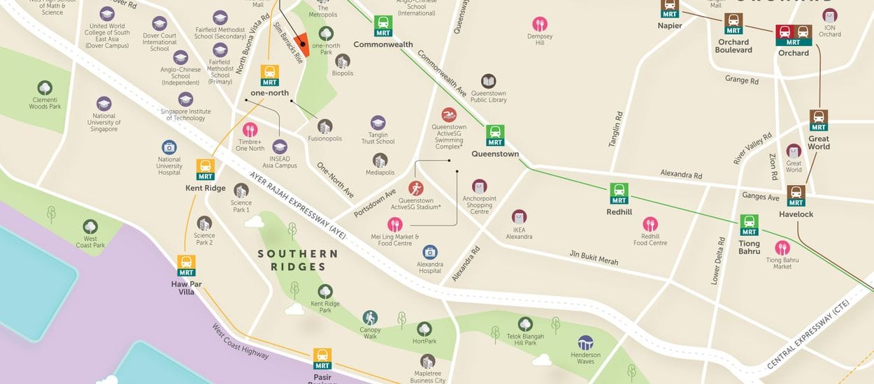 The Hill @ One North Site Plan and Map