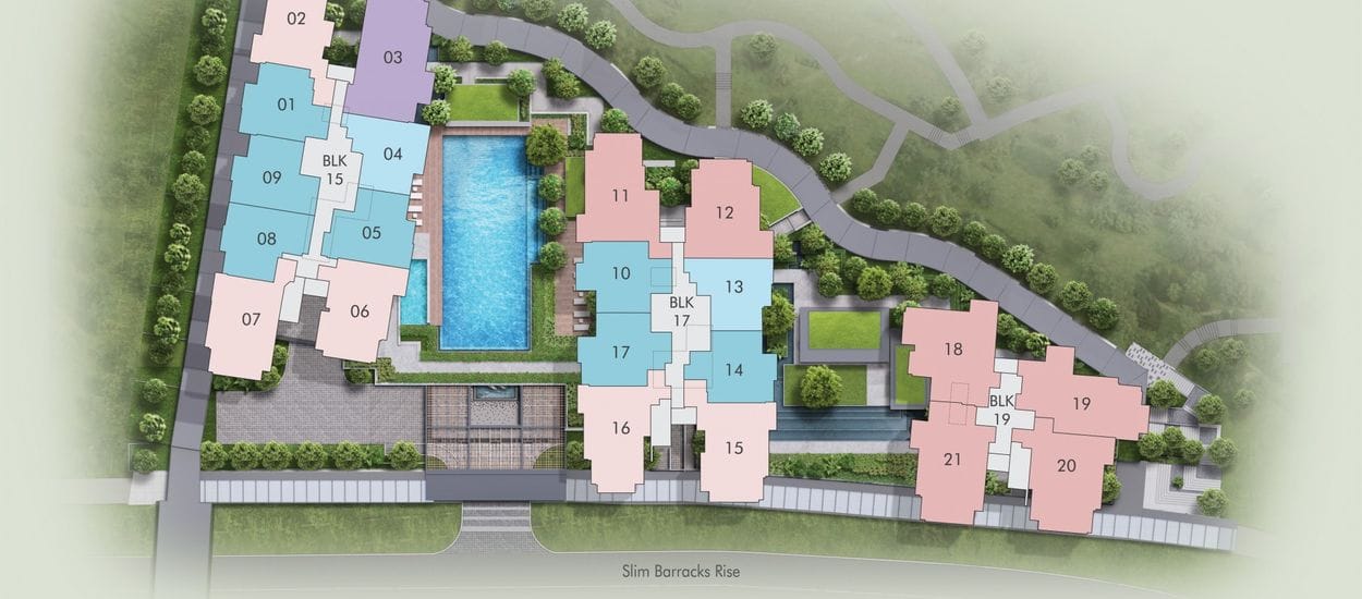 The Hill @ One North Site Plan and Map