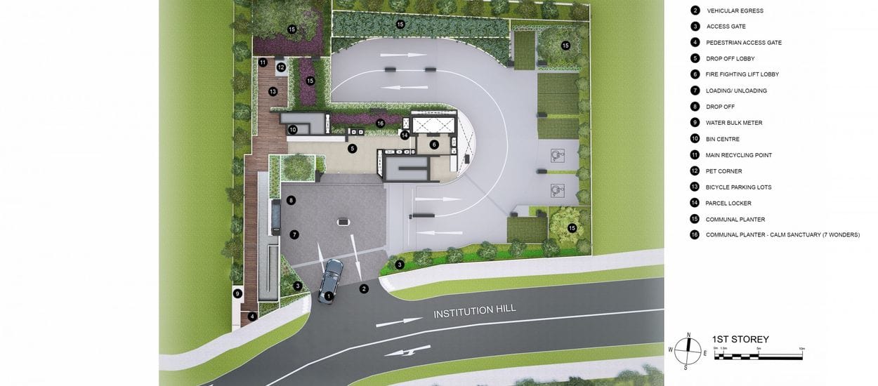 Hill House Site Plan and Map