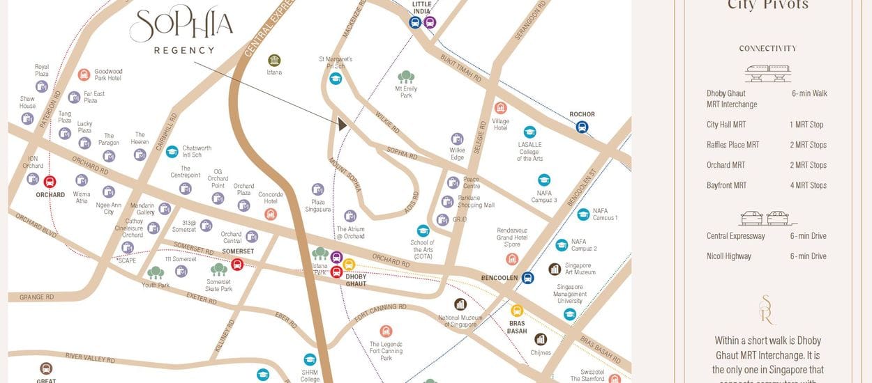 Sophia Regency Site Plan and Map