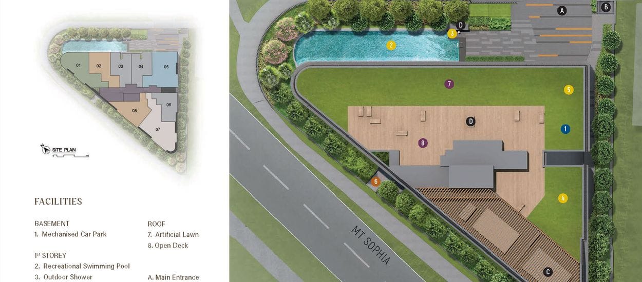 Sophia Regency Site Plan and Map