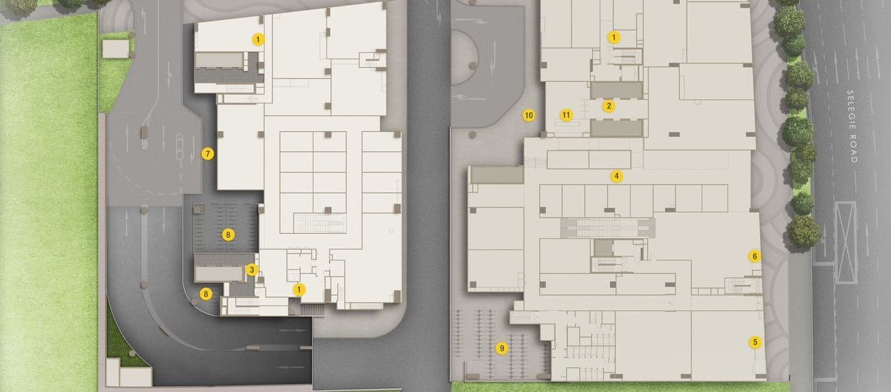 The Collective At One Sophia Site Plan and Map