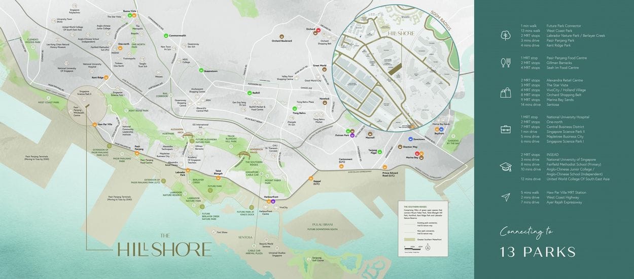 The Hillshore Site Plan and Map