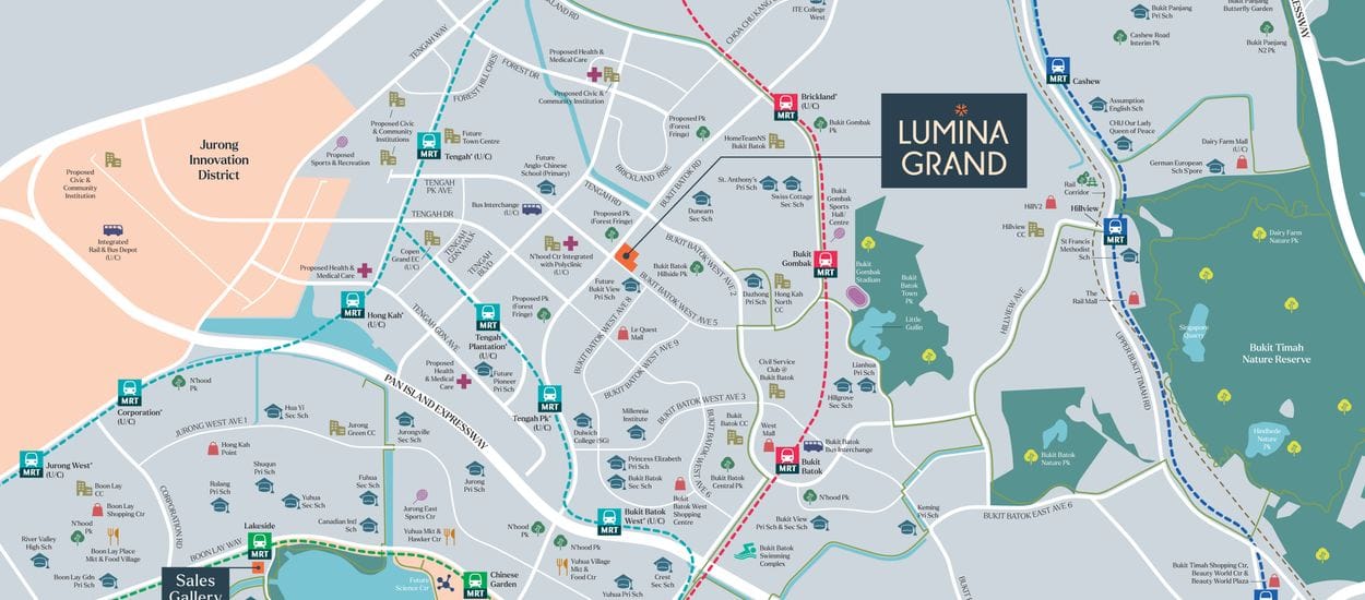 Lumina Grand Site Plan and Map
