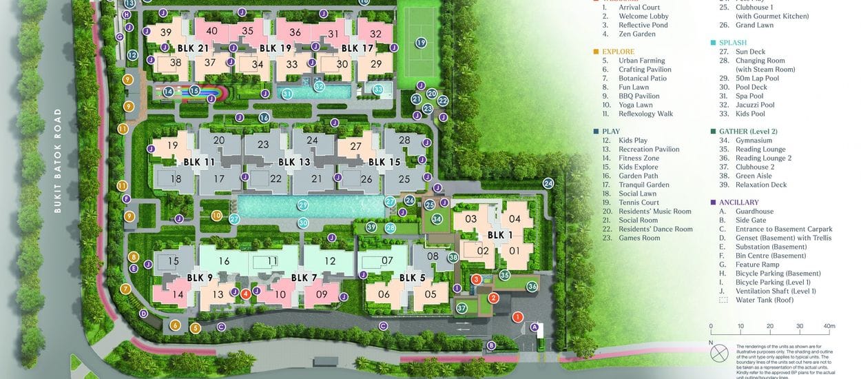 Lumina Grand Site Plan and Map